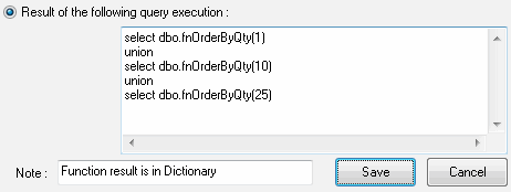 Test 3: check for function call: query